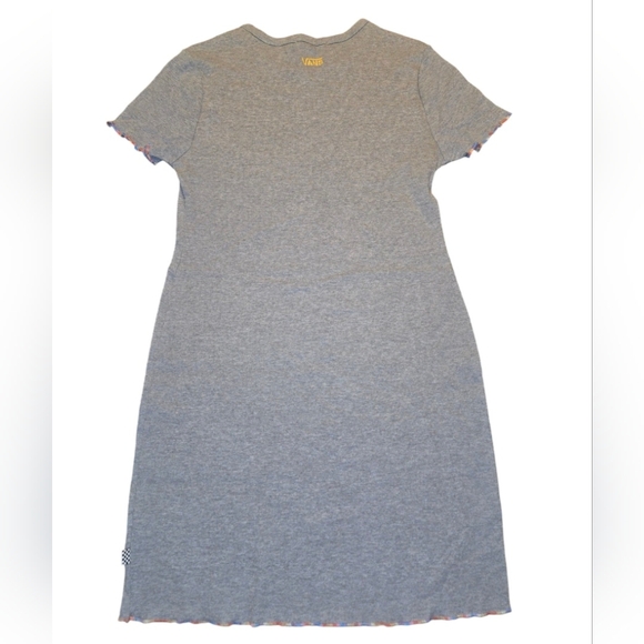 Vans Linear Mini Dress w/ Colorful Stripe Edge in Grey Size. Medium. - Picture 6 of 8